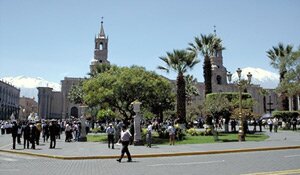 Plaza de Armas in Arequipa - Peru