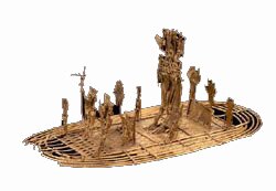 Golden Muiscan Boat found in Pasca, Colombia representing the rite of El Dorado