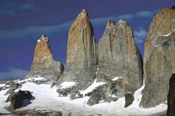 Paine Massif in Torres del Paine National Park in Patagonia - Chile