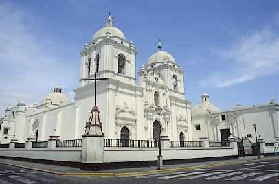 The Cathedral on the Plaza de Armas of Trujillo - Peru